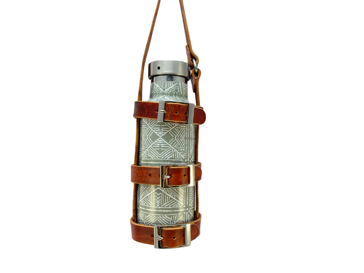 "The tough boy" leather water bottle sling