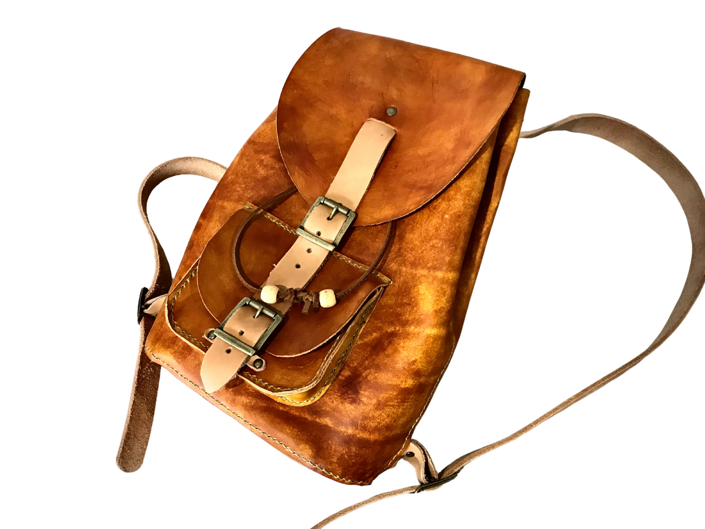 Full leather backpack