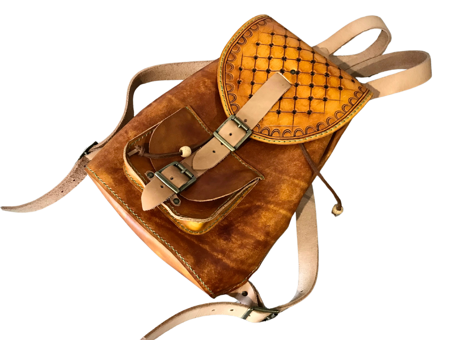 Full leather backpack