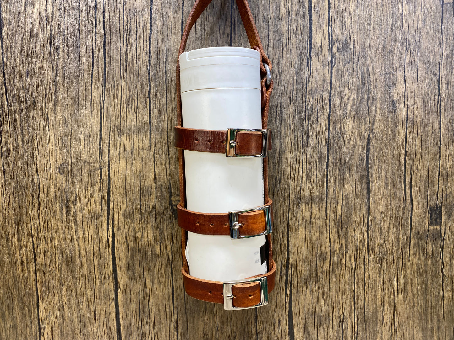 "The tough boy" leather water bottle sling