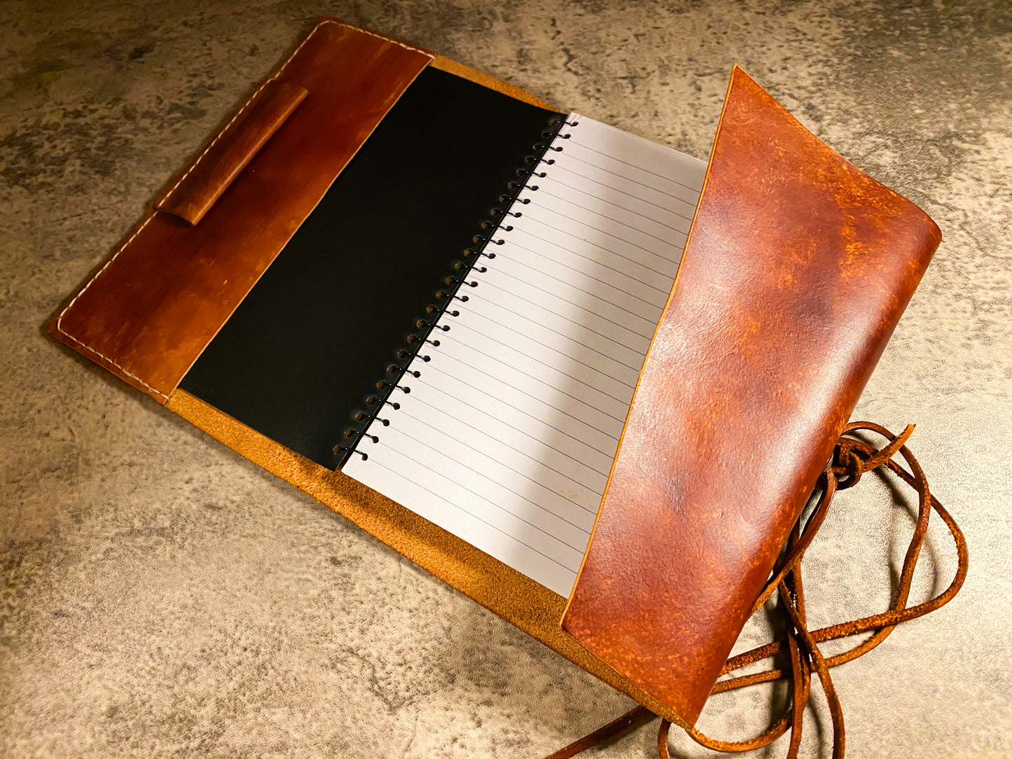 Wandering spirits leather journal cover