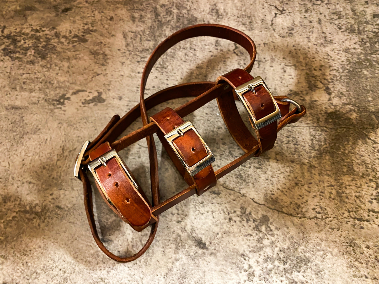 "The tough boy" leather water bottle sling