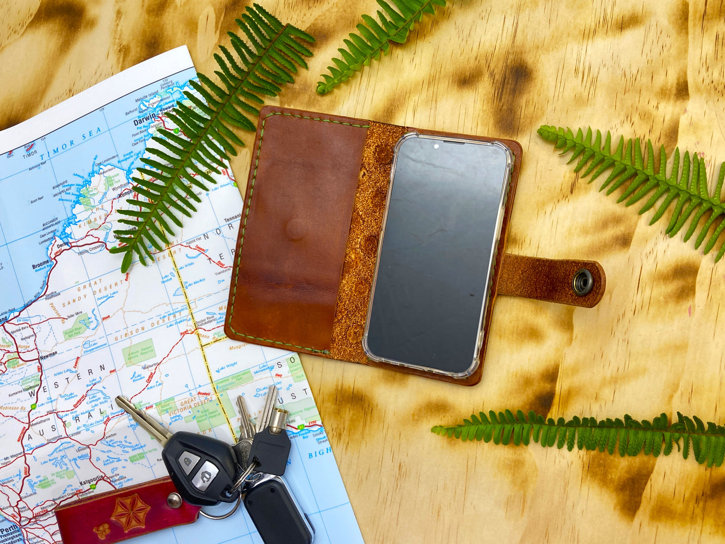 Wild leather phone case
