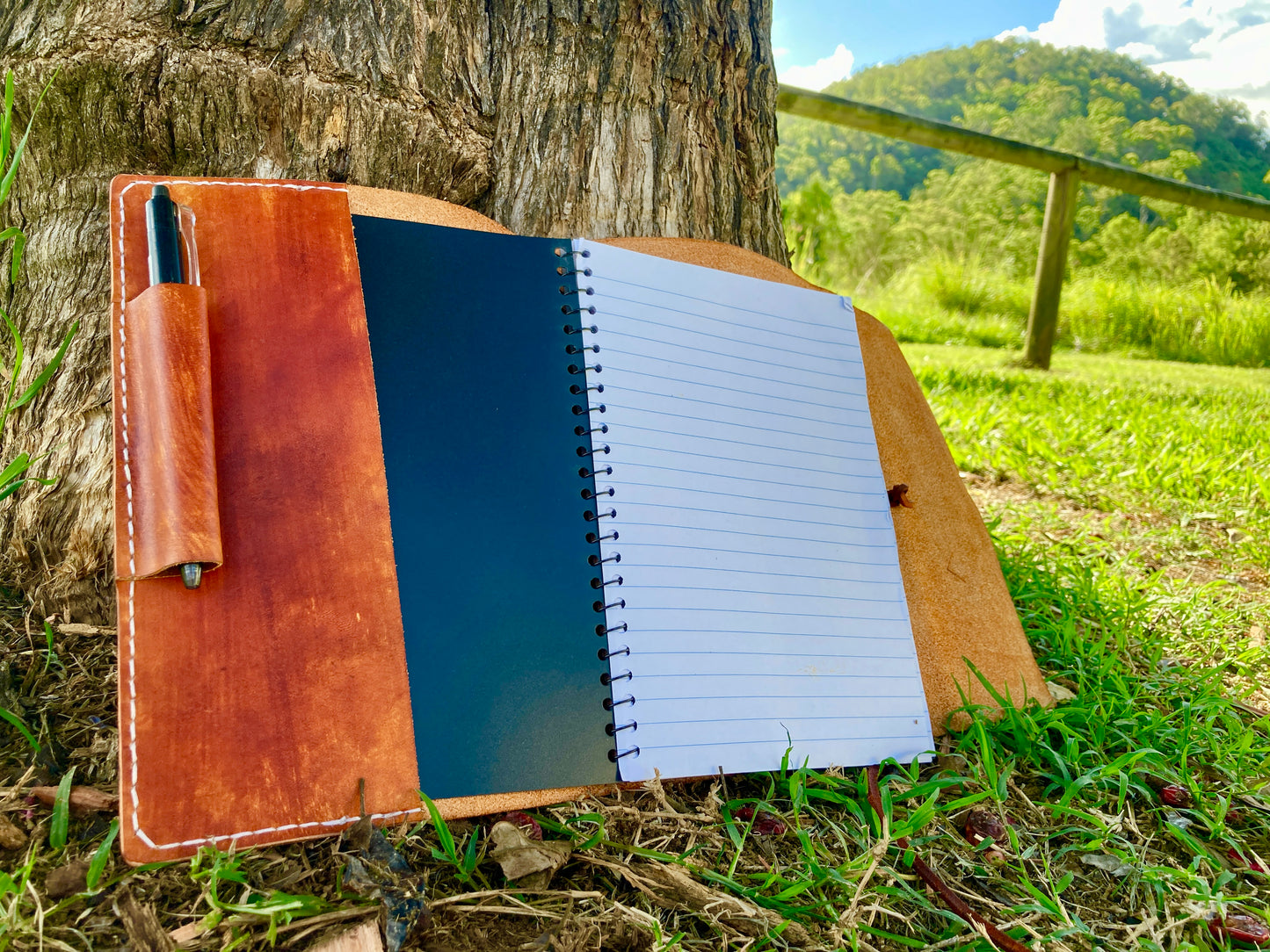 Wandering spirits leather journal cover