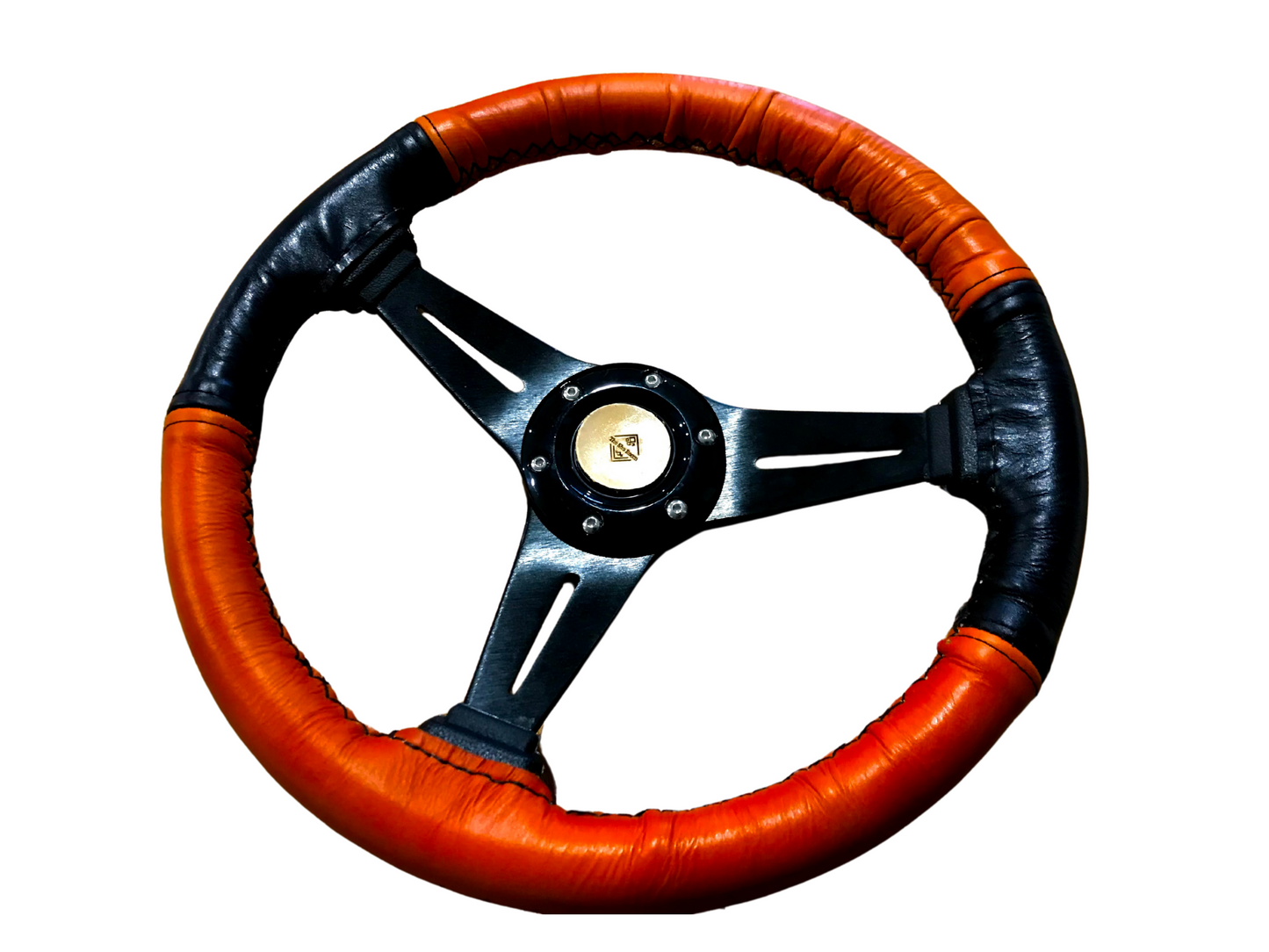 Dual tone hand tooled wheel wrap - Diamond
