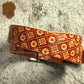 Nature inspired custom leather belt - Green nature