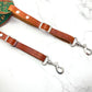 Adventurers full grain leather camera strap - green nature