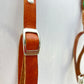 Adventurers full grain leather camera strap - green nature