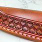 Handcrafted leather kitchen knife sheath -Love heart