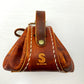 Wild child's Mini leather belt pouch with string closure