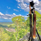 Adventurers full grain leather camera strap - green nature