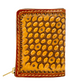 "Bee Hive Summer" Nature inspired leather zip wallet
