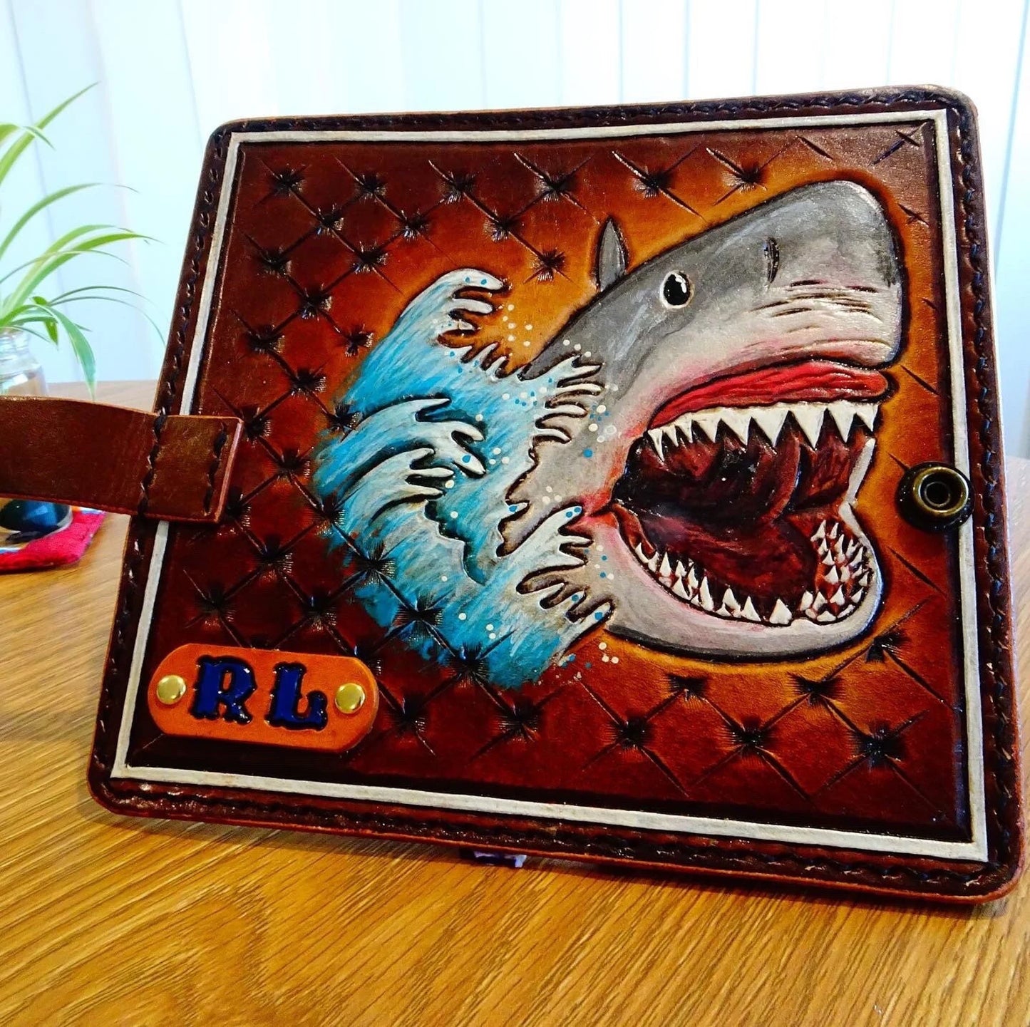 custom painted wallet