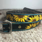 Hand painted Sunflower belt