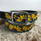 Hand painted Sunflower belt