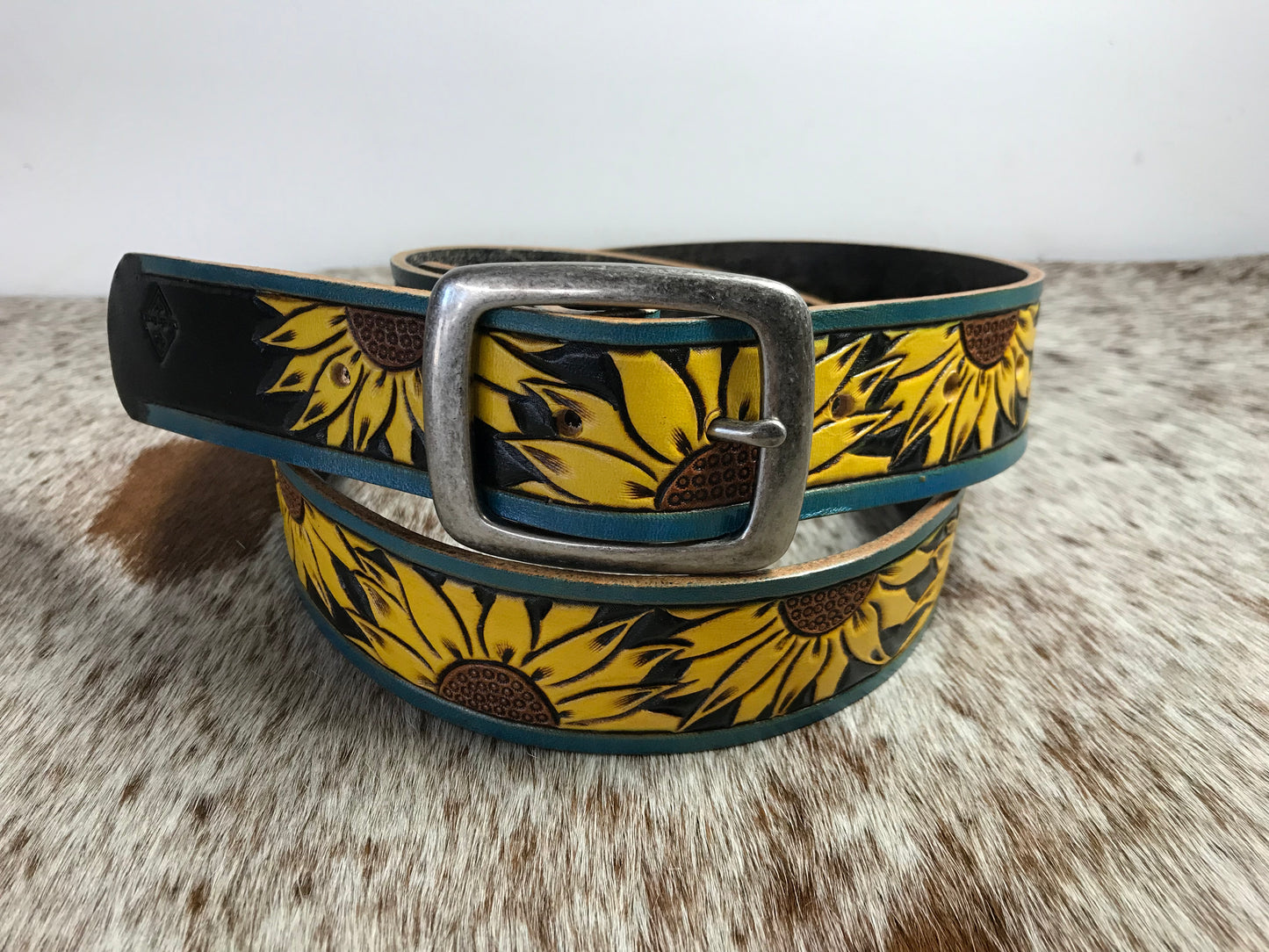 Hand painted Sunflower belt