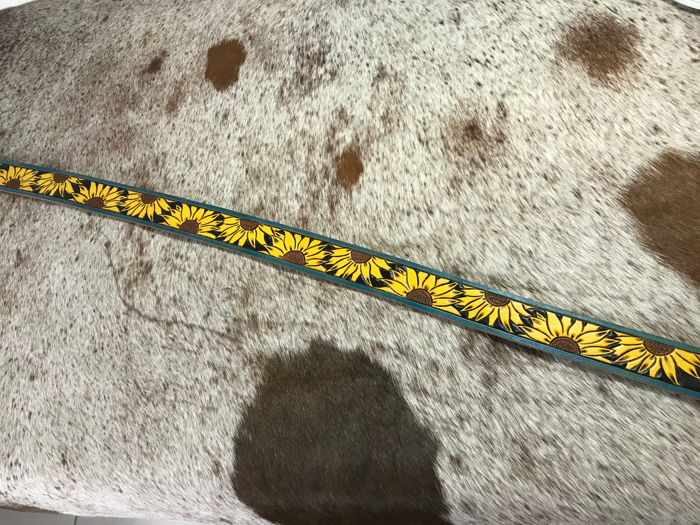 Hand painted Sunflower belt